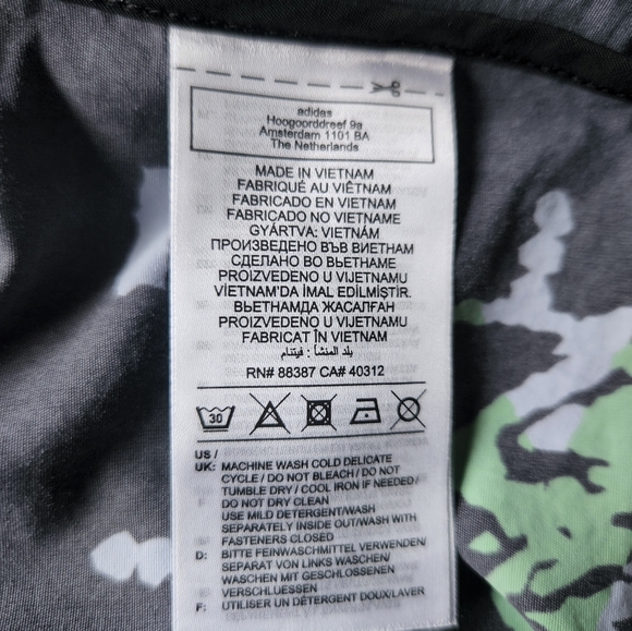 Adidas Adventure Allover Print Archive Anorak Windbreaker Jacket Size Large - Picture 10 of 10